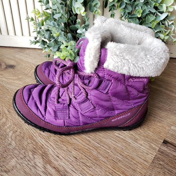 Columbia Shoes Columbia Minx Shorty Waterproof Purple Winter Boots